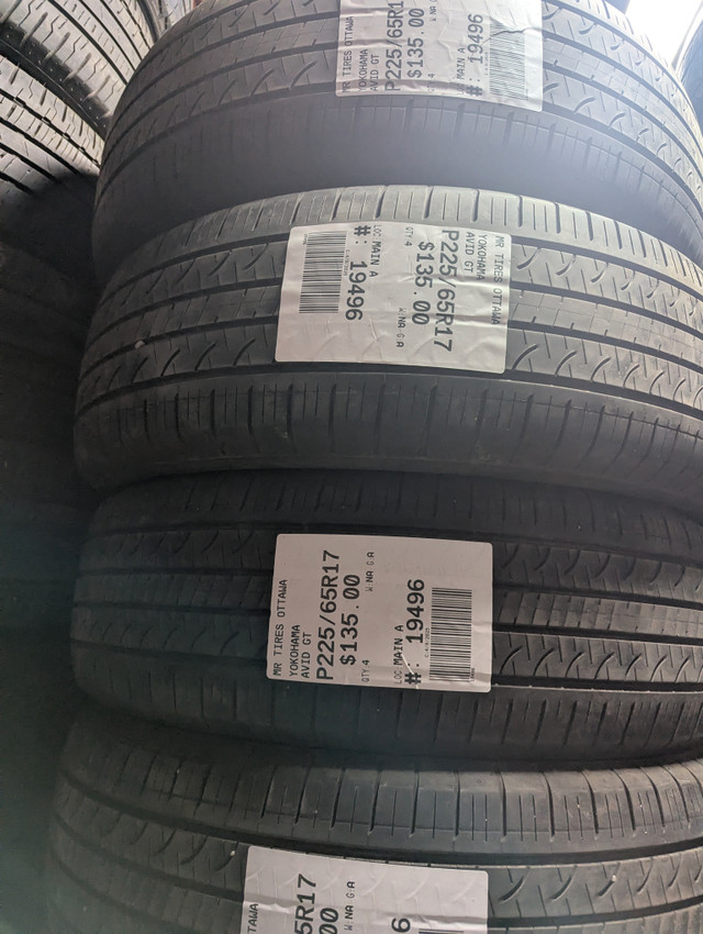 P225/65R17 225/65/17 YOKOHAMA AVID GT TAG # 19469 in Tires & Rims in Ottawa
