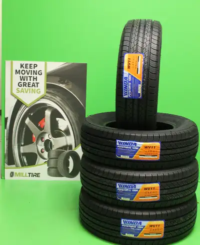 BRAND NEW TIRES FOR SALE BEST PRICES IN RED DEER! Store name: Milltire Ltd Store Address: Bay 1, 684...