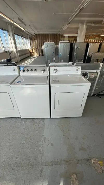 3200- Laveuse Whirlpool Sécheuse Roper blanche dépareillées top, View more