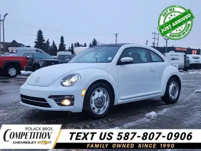 This 2018 Volkswagen BEETLE COUPE is for sale today in Stony Plain. This low mileage hatchback has j...