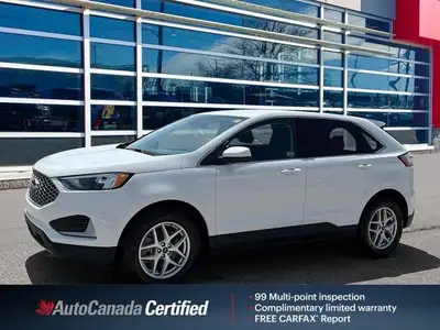 Oxford White 2023 Ford Edge SEL AWD, 8-Speed Automatic, EcoBoost 2.0L 4 Cylinder Turbo, Navigation,...