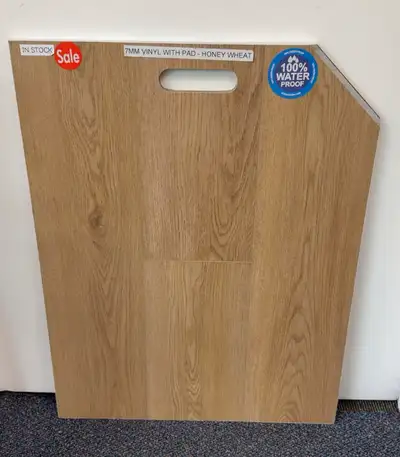 7MM Vinyl Flooring with Pad $1.99 sqft 100% waterproof Scratch Resistant Burn Resistant Fade Resista...