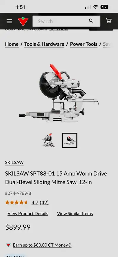 Mitre saw, stand, switch to hook up directly to vacuum and shop vac with numerous blades. All includ...