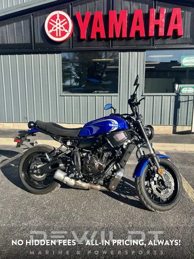 Based on the popular MT-07, the XSR700 is a beautiful blend of twin cylinder performance and eye cat...