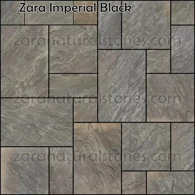 Imperial Black Patio Flagstone Pavers, View more