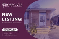 2-Bedroom Semi-Detached Home with Backyard & 2 Parking – Pet Fri Mississauga / Peel Region Toronto (GTA) Preview