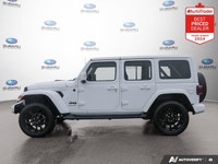 New Price! Odometer is 10286 kilometers below market average! Bright White Clearcoat 2023 Jeep Wrang... (image 2)