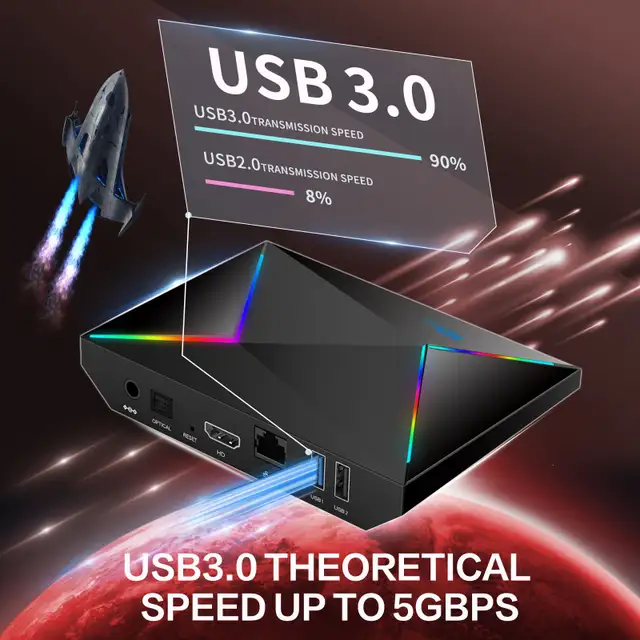 R69 PLUS - T-9 ANDROID TV BOX  ANDROID 14 in General Electronics in Edmonton - Image 6
