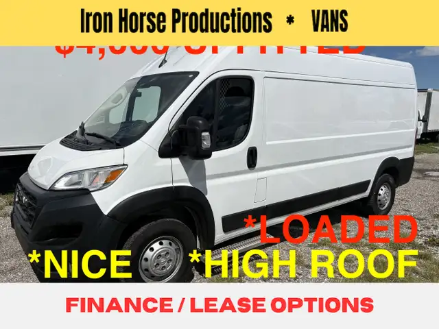 2023 Ram ProMaster Cargo Van 2500 HIGH ROOF LONG  $4,000 UPFIT!!
