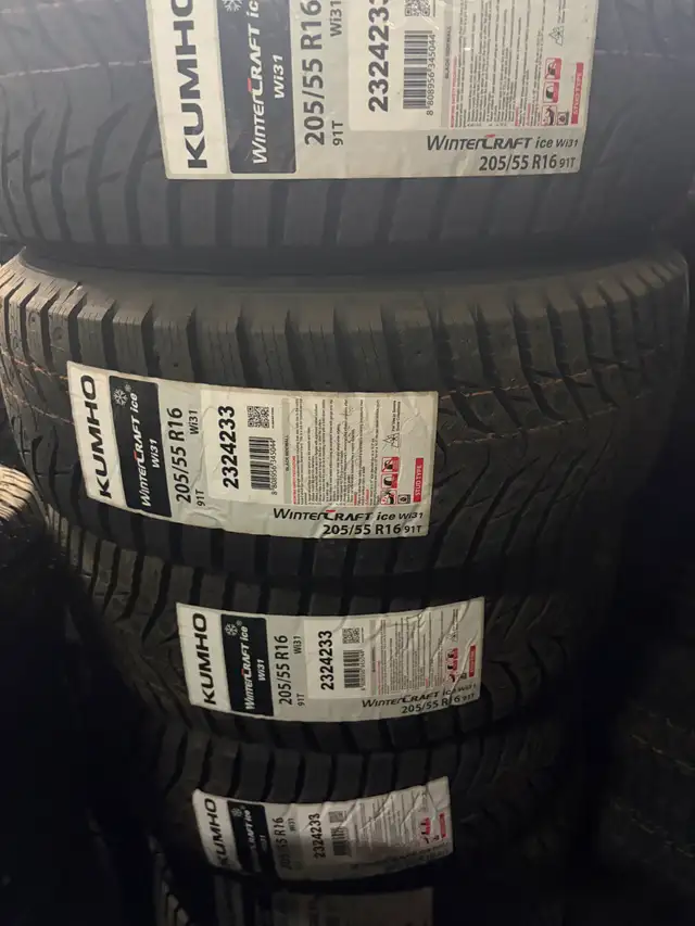 4 Brand New Kumho WinterCraft Ice Wi31+ 205/55R16 Winter Tires in Tires & Rims in Ottawa - Image 4