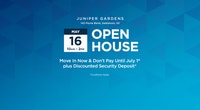 OPEN HOUSE EVENT: Saturday, May 16th from 10am - 2pm Juniper Gardens in Saskatoon, offers 1, 2, and... (image 1)