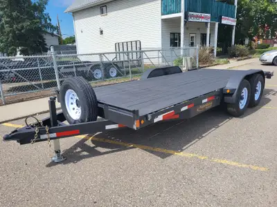YEAR: 2025 MAKE: RAINBOW MODEL: EXPRESS CARHAULER TRAILER SIZE: 7' X 18' AXLES: 2-7000LB AXLE G.V.W....
