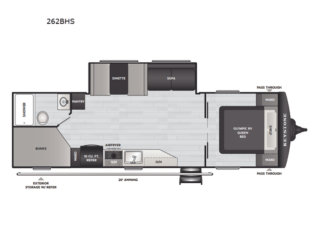 2026 Keystone RV Hideout 262BHS in Travel Trailers & Campers in Kamloops - Image 3