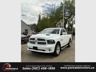 2016 Ram 1500 Sport 4X4 Power, Comfort & Presence! Parkdale Motors 8625 118 Avenue NW, Edmonton, AB...