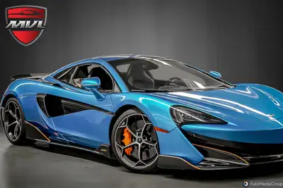 FACTORY OPTION LISTING: Ludus Blue on Black Alcantara interior Lux Pack Alcantara McLaren LT Interio...