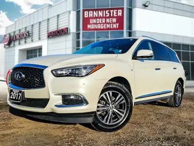 The 2017 INFINITI QX60 AWD in elegant white is a true performer with its reliable all-wheel drive an...