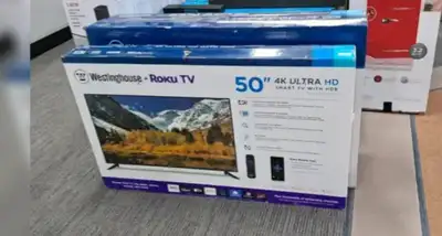 WESTINGHOUSE 50" 4K ULTRA HD SMART TV 4K ULTA HIGH DEFINITION SEARCH ACROSS TOP CHANNELS AUTOMATIC S...