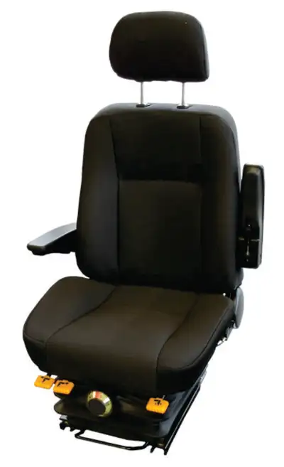 Mechanical Suspension Seat - Available in Cloth or Vinyl Features: Weight adjust to 130kg 23" O.D. a...