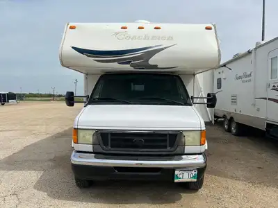 2003 E-450 Superduty Coachman, 29', 45,000 miles, blue ox tow package, power jacks, tv, 8 cubic ft f...