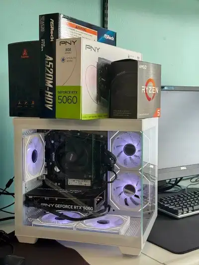 hOTTEST SALE  GAMING PC AMD Ryzen 5 5500 ,16G, 1TB SSD RTX 5060, View more