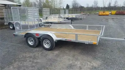 2025 K-TRAIL 6'x10' TANDEM ATV - Side X Side Galvanized Trailer VTT 68123-T NO MORE YEARLY PAINTING...