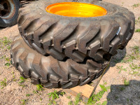 2-13:00 X 24 Firestone  grip G2 Foam filled Tires  and rims
