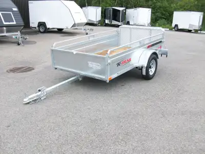 Remorque neuve k-trail 56 x 99 panneau ouvrant avant 1 essieux 3500lb.suspension a lame pneu radial...