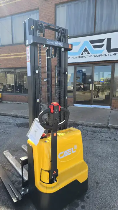 New Electric Straddle Stacker – 2645 lbs Capacity | Lowest Price, View more