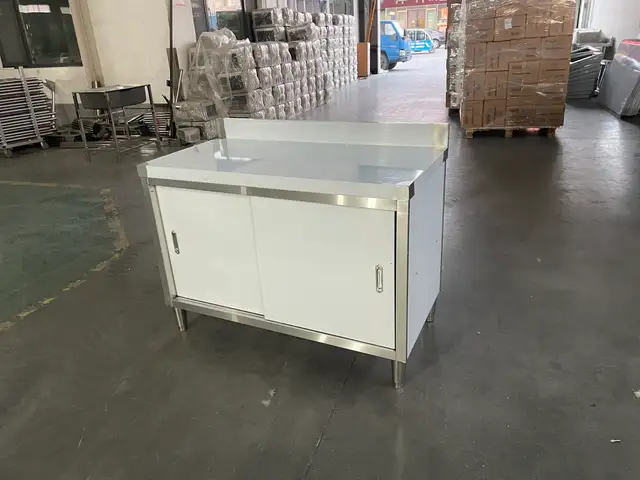 SS SLIDING DOOR BENCH GARAGE AND RESTAURANT PREP TABLE 1218237 in Other in Regina - Image 11