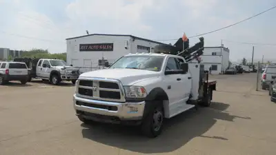 2012 RAM 5500HD CREW CAB WITH HIAB 077 BOOM PICKER CRANE TRUCK AMVIC Licensed Dealership Financing i...