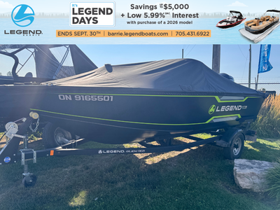 Check out our 2023 Legend 18 XTE Sport powered by a Mercury 90 ELPT CT 4S. This is a Demo model with...