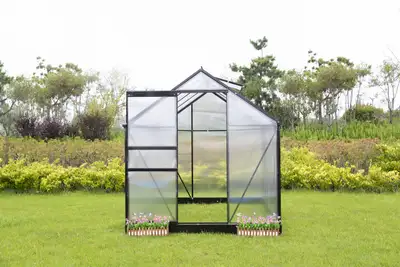 Polycarbonate Walk-In Greenhouse – 8.5, 12, 16.5 FT Sizes, View more
