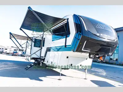 Brinkley Model Z fifth wheel 3515 highlights: Triple Slides Kitchen Island Sliding Desk/Dining Table...