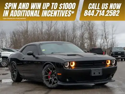 This 2016 Dodge Challenger R/T is powered by a classic 5.7L HEMI V8 engine paired with a smooth auto...