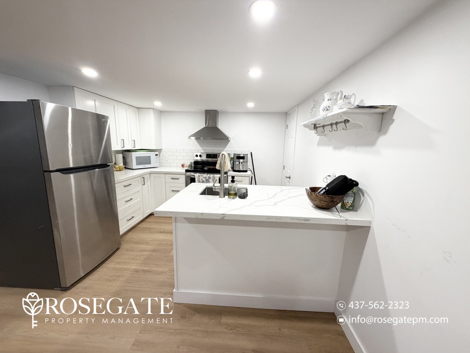 2-Bedroom Basement Apartment with In-Unit Laundry – Water & Gas 2