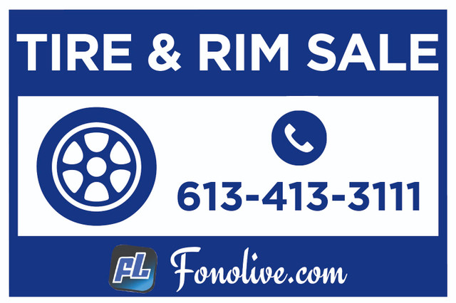 Tire & Rim Sale, all sizes & brands available. Starts from $65 in Tires & Rims in Ottawa
