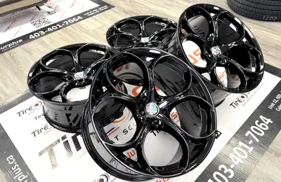 Replica Alpha Romeo Staggered Wheels Fits Alpha Romeo Stelvio, Giulia -Wheel Size: 20x9.0J Front ET2...