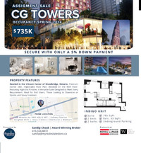 CG Towers Corner Unit - Secure W/ 5% Down! Spring 2024 Occupancy