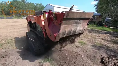 High output screening attachment for skid steer and excavator Save money on moving material in and o...