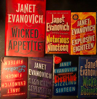 Janet Evanovich books $5 each