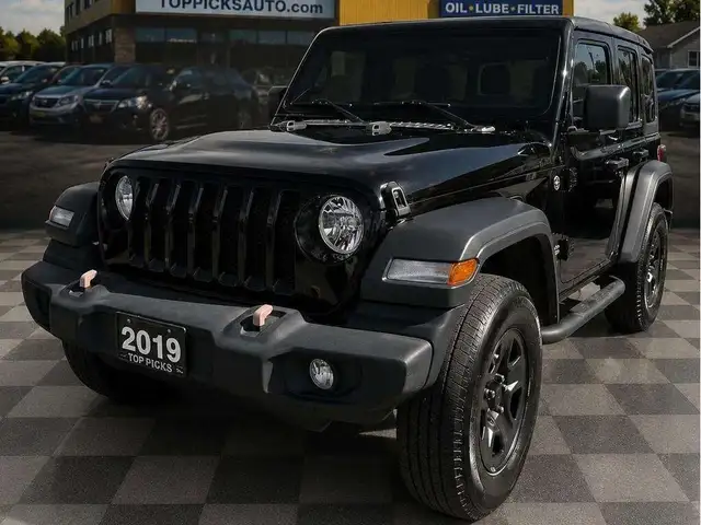 2019 Jeep Wrangler Sport, 2 Door, Automatic, Low Kms, Accident F