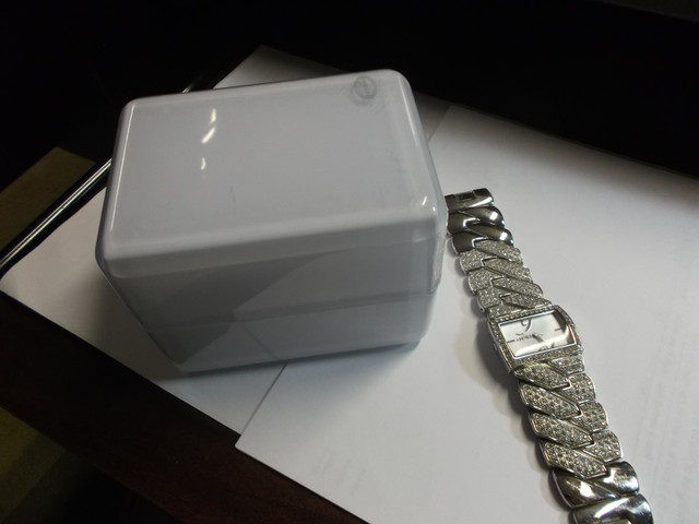 LADIES BEAUTIFUL DKNY  DIAMOND STUDDED  WATCH NEW in Jewellery & Watches in Belleville - Image 3