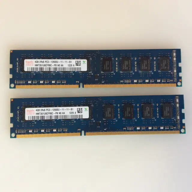 Hynix 4GB DDR3 PC3-12800U Desktop Memory Module in System Components in Mississauga / Peel Region - Image 2