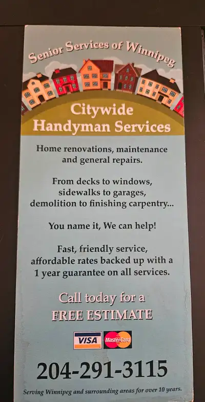 Senior Services of Winnipeg - Home Renovation Specialist, View more