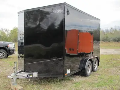 THIS IS A SHARP LOOKER! 2024 AMERALITE 7 AND HALF WIDE- 12' BOX PLUS THE 32'' SLANT V-NOSE-LOTS OF U...