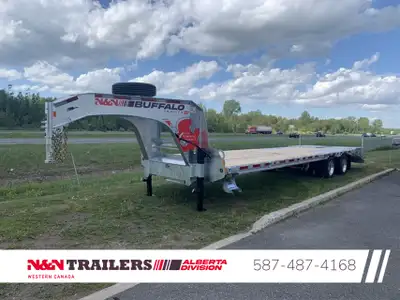 Best valueflatdeck 30FT (25+5) Buffalo series fully galvanized canadian made Trailers gooseneck 30 f...