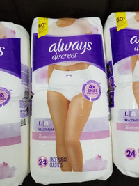 5 Always Discreet Sensitive, Incontinence & Postpartum Underwear