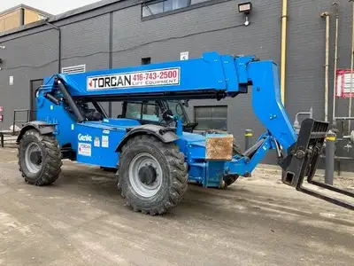 2015 GENIE GTH1056 10,000 lbs. telehandler. We carry new/used Genie, JLG, Skyjack, Skytrak, Dieci, M...