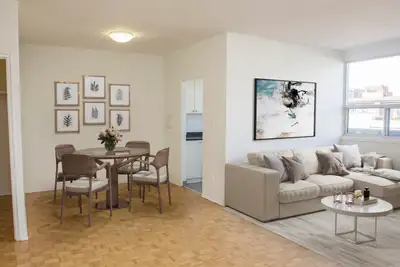 Located at the heart of East York in Toronto, Blenheim Court Apartments has 1 bedroom, 2 bedroom, an...