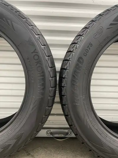 Pair2: 275/55 R20 117 T XL Yokohama iceGUARD G075 Winter Tires. FIRM $80: Two Used Winter Tires. FIR...